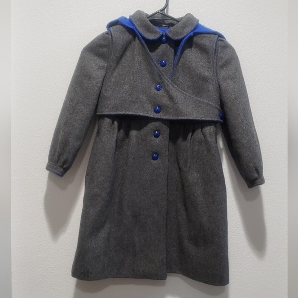 LC Tailormade England girls wool coat size 6x